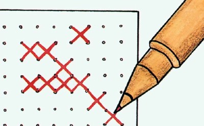 400x248 Cross Stitch Look Christmas Card Howstuffworks - Cross Stitch Drawing