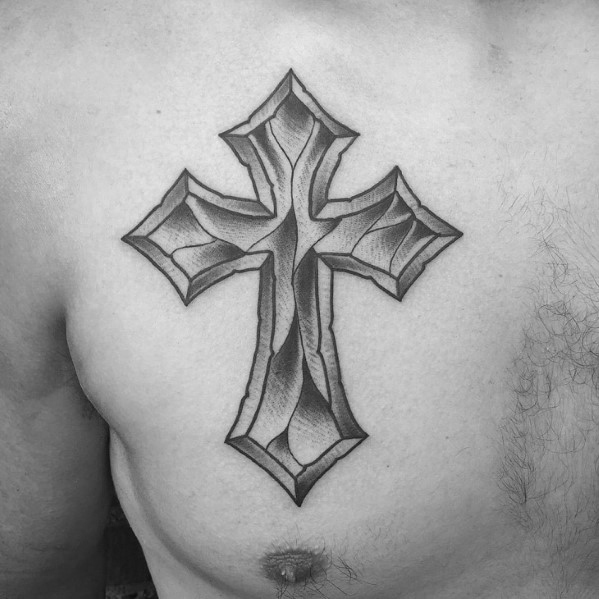 599x599 Traditional Cross Tattoo Designs For Men - Cross Tattoo Drawings