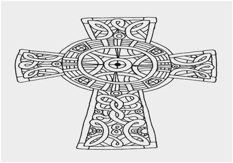 476x333 cross coloring pages astonishing cross tattoos with banners - Cross With Banner Drawing