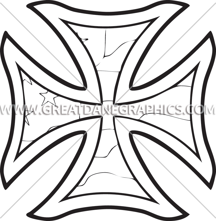 825x845 iron cross banner freeuse - Cross With Banner Drawing
