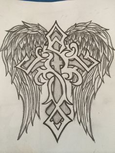 236x314 Huge Collection Of 'crosses With Wings Drawing' Download More - Cross With Wings Drawing
