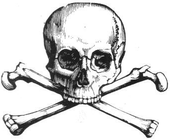 340x280 Filecrossbones - Crossbones Drawing