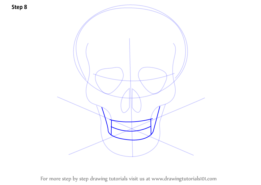 844x598 Learn How To Draw Skull With Crossbones - Crossbones Drawing
