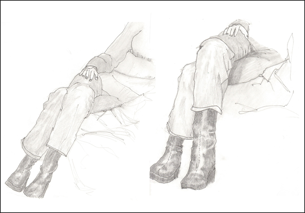 Crossed Legs Drawing at PaintingValley.com | Explore collection of