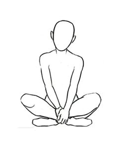 How To Draw Criss Cross Applesauce - Person Sitting Criss Cross