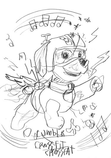 375x535 fascism drawings for sale saatchi art - Crossfit Drawings