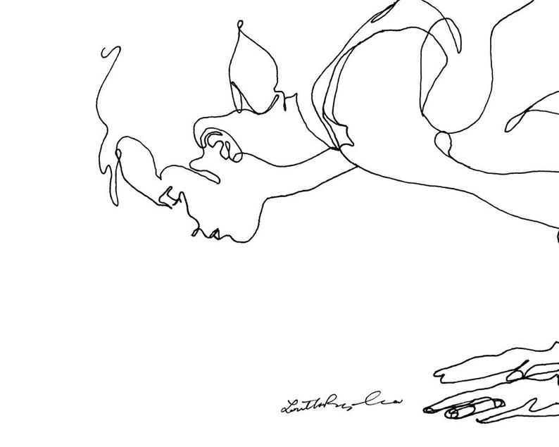 794x635 Yoga Line Drawing Crow Pose Bakasana Etsy - Crow Line Drawing