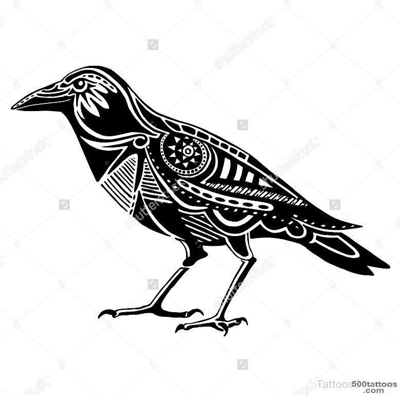 778x768 crow tattoo photo num - Crow Tattoo Drawing