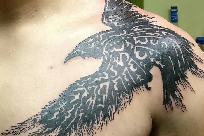 700x468 raven, crow tattoo meaning, symbolism, designs and ideas - Crow Tattoo Drawing
