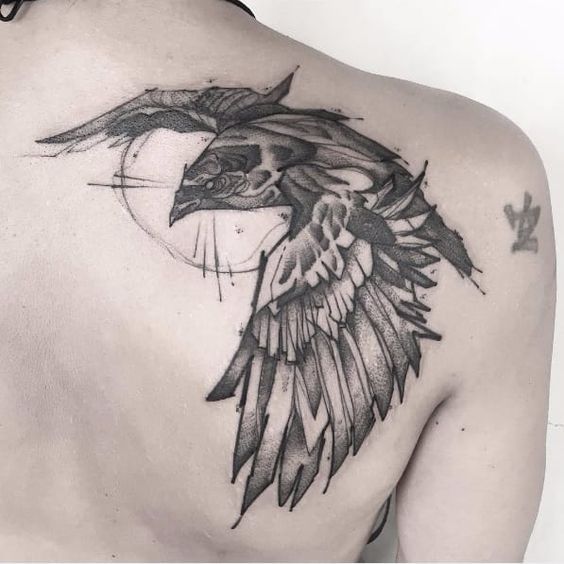 564x564 Jentheripper Crow Tattoo - Crow Tattoo Drawing
