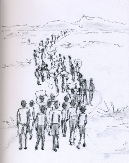 435x550 drawing a crowd tracyb art - Crowd Drawing