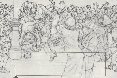 400x268 illustration art drawing a crowd - Crowd Drawing