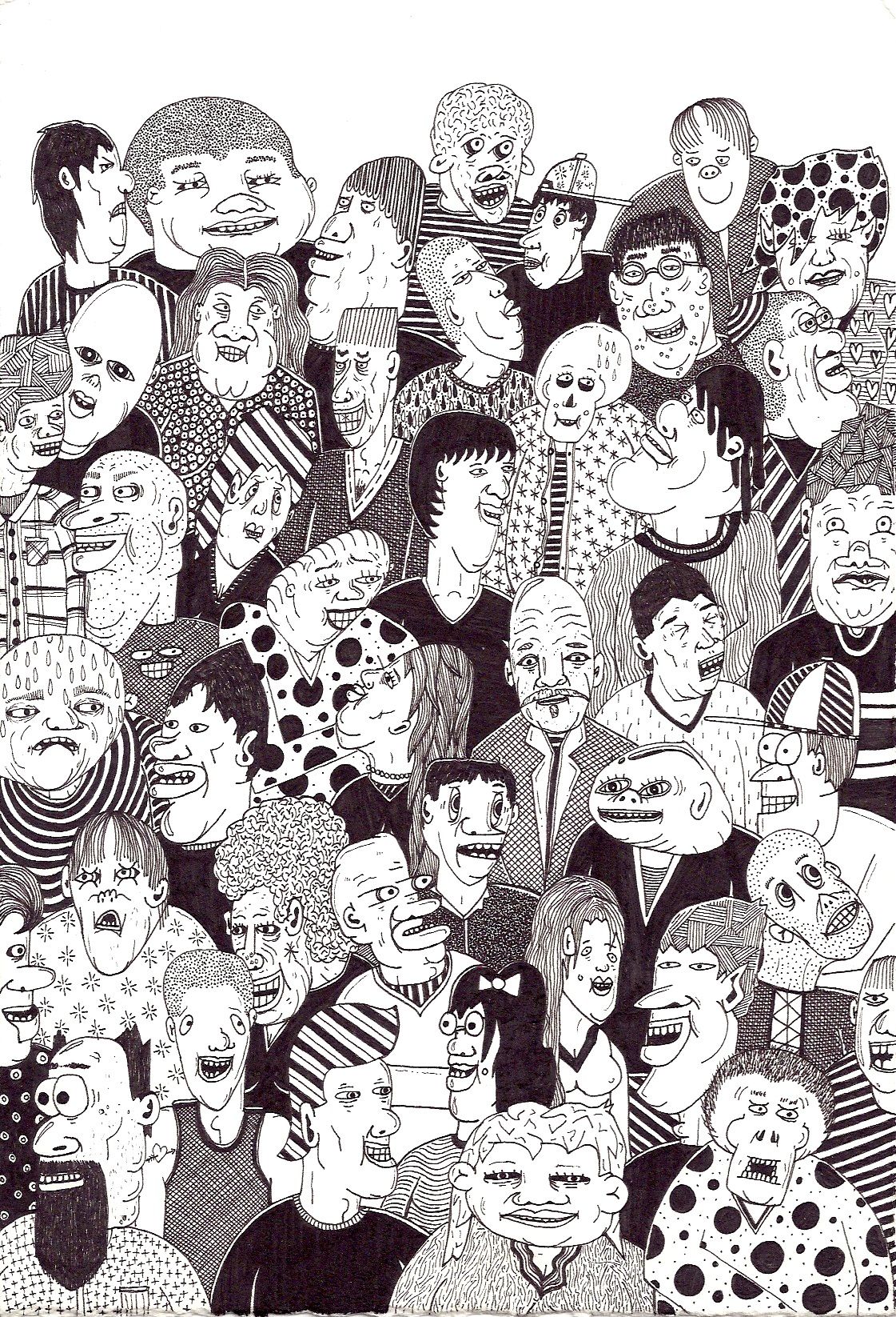 1121x1646 image result for crowd drawings illustration art - Crowd Drawing