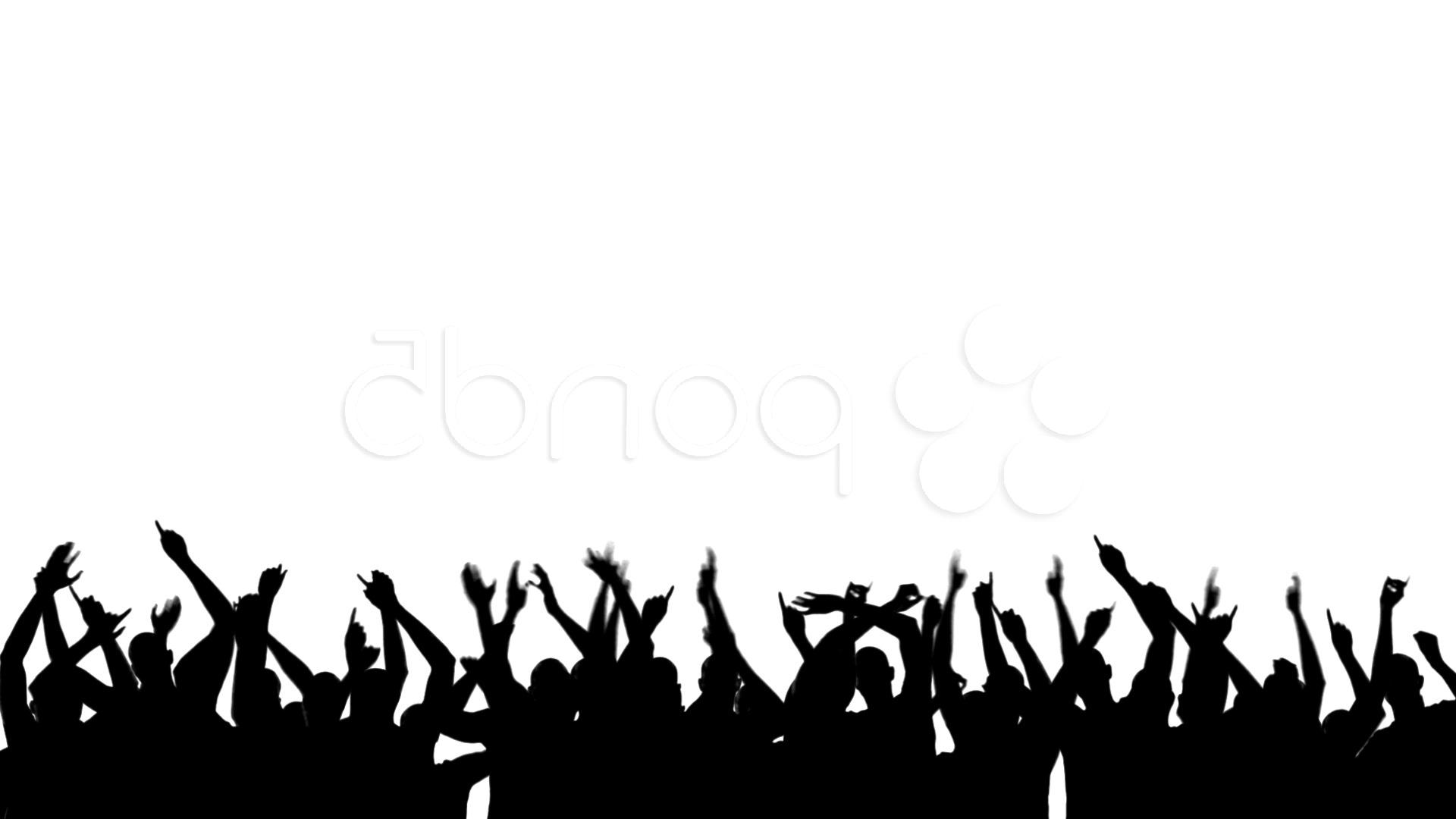 1920x1080 top party crowd silhouette footage drawing - Crowd Drawing
