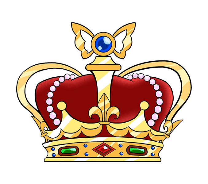 678x600 How To Draw A Crown In A Few Easy Steps Easy Drawing Guides - Crown Drawing