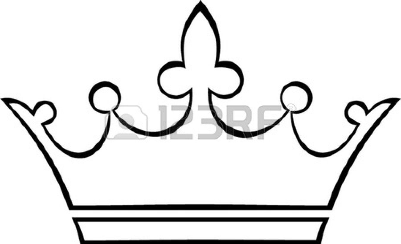 minimalist drawing crown