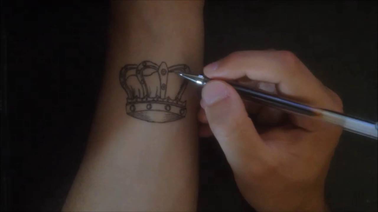 1280x720 Crown Tattoo - Crown Drawing Tattoo