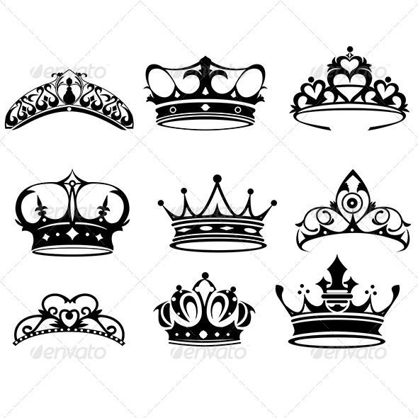 590x590 Princess Crown Tattoos Sketches Ideas And Designs - Crown Drawing Tattoo