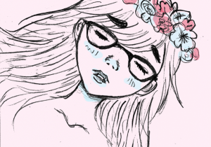 300x210 Tumblr With Flower Crown Drawings - Crown Drawing Tumblr