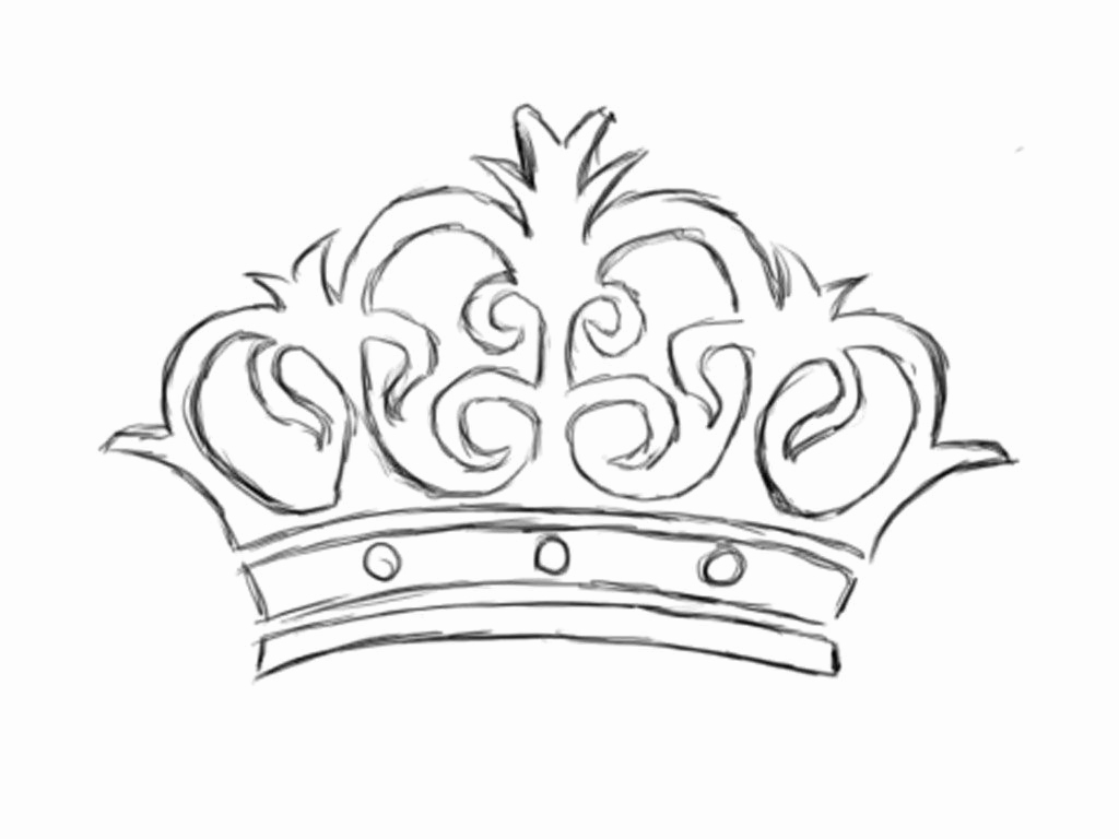 1024x768 Vector Royal Crown Drawing Doodles - Crown Drawing Vector