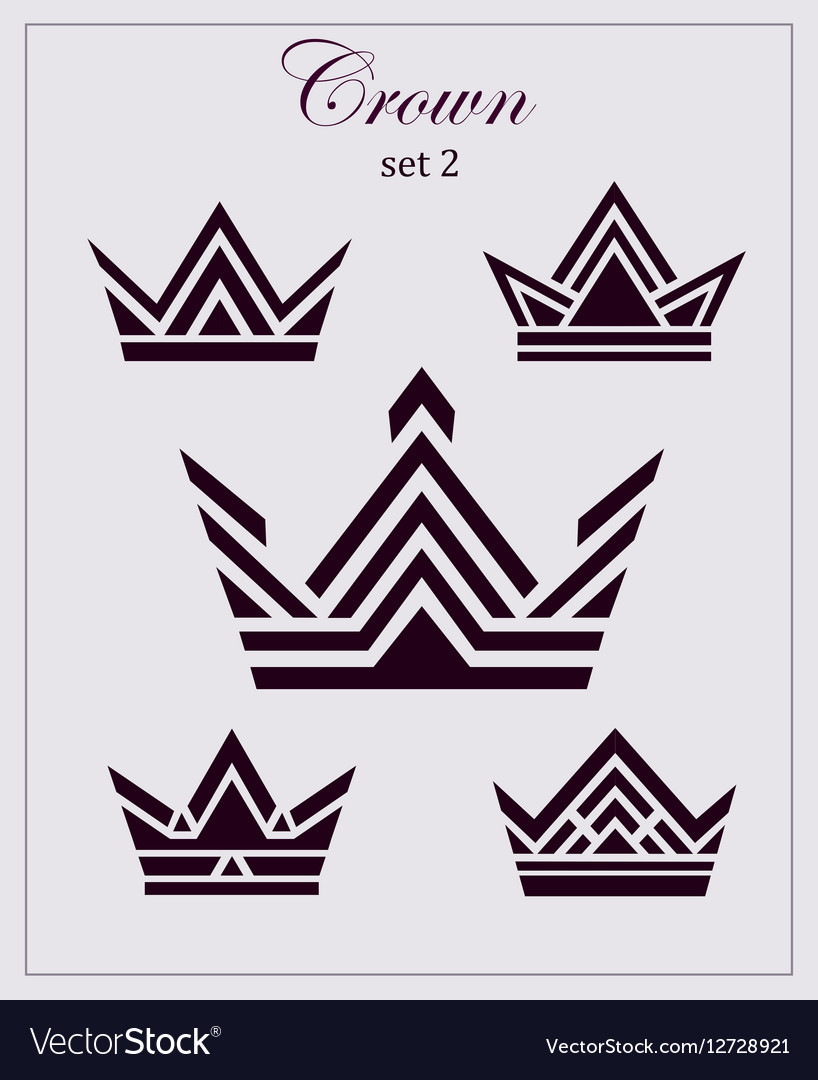 818x1080 crown drawing stylized drawings of crowns a set icons on vector - Crown Drawing Vector