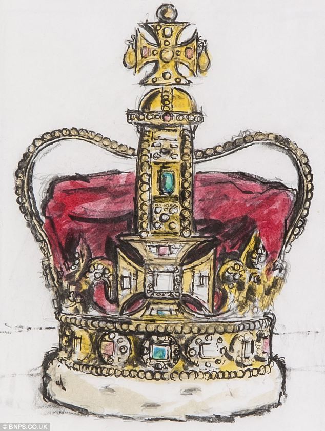634x841 A Year In The Life Of The Queen The Series Of Fascinating - Crown Jewels Drawing