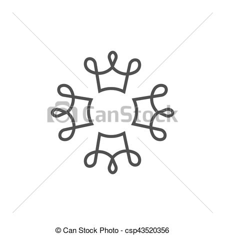 450x470 Collection Of 'line Drawing Crown' Download More Than Images - Crown Line Drawing