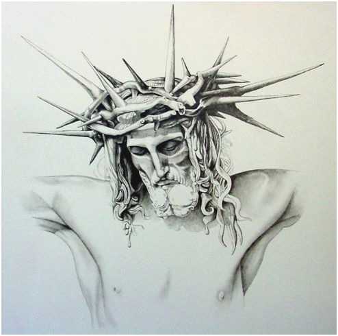 494x490 Crown Of Thorns Coloring - Crown Of Thorns Drawing
