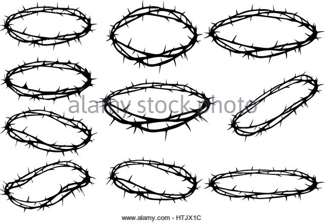 640x440 Drawn Crown Thorns - Crown Of Thorns Drawing