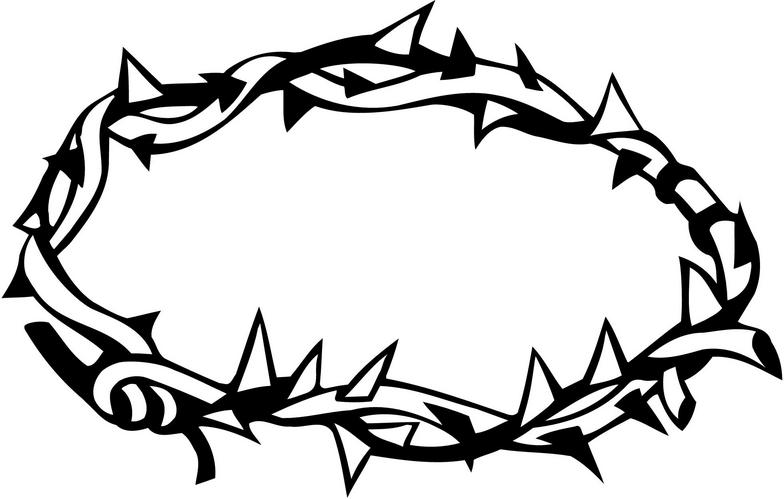 784x499 Collection Of Free Of Thorns Clipart Drawing Bamboo Clipart - Crown Of Thorns Drawing