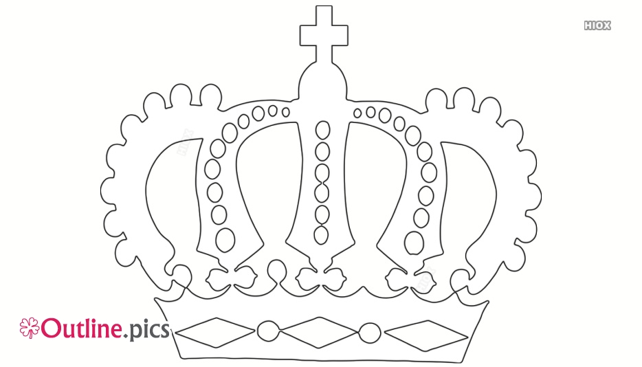 934x534 Flower Outline Drawing Images, Pictures - Crown Outline Drawing