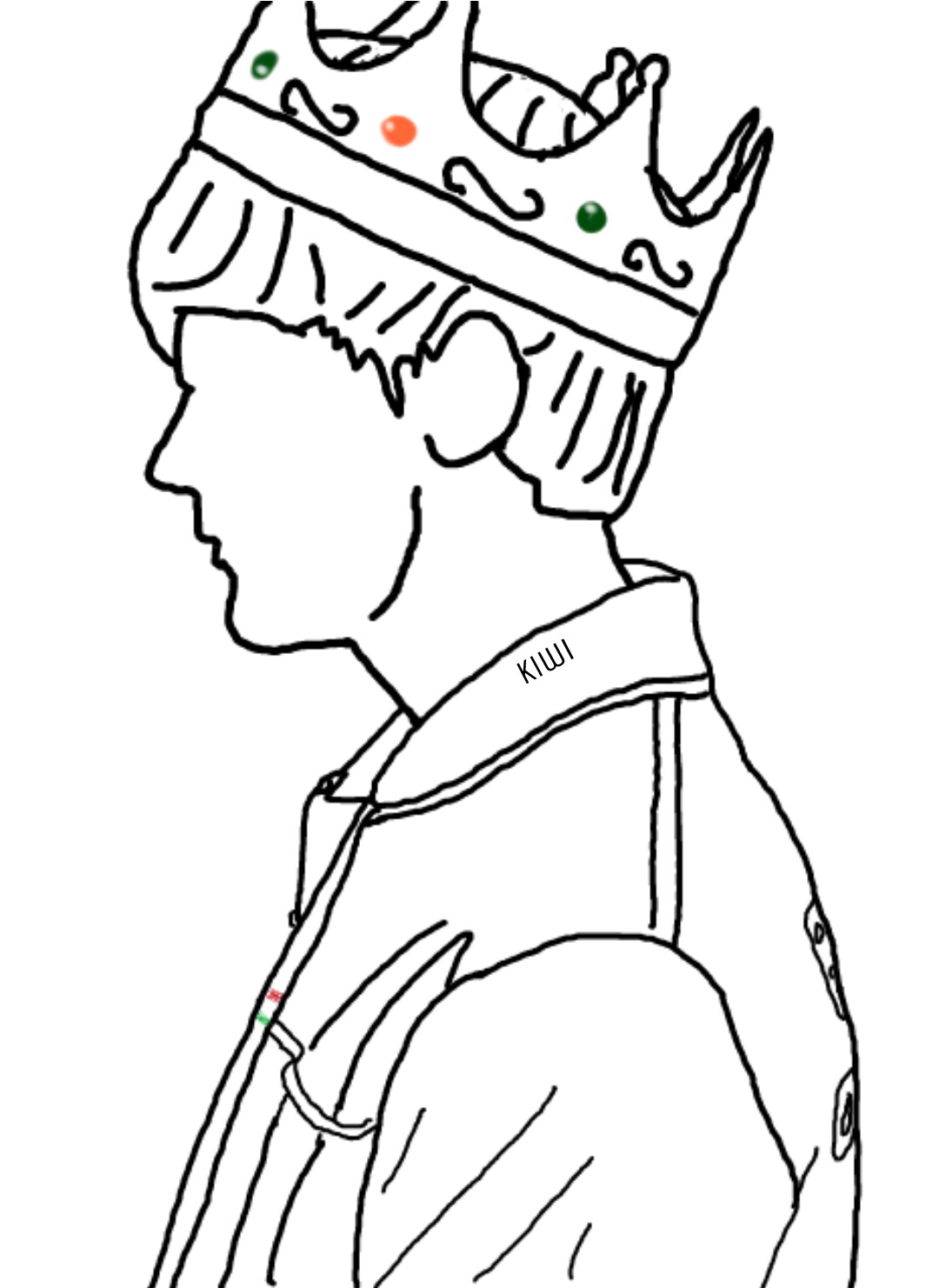 1065x1481 Louistomlinson King Crown Drawing Onedirection Outline - Crown Outline Drawing