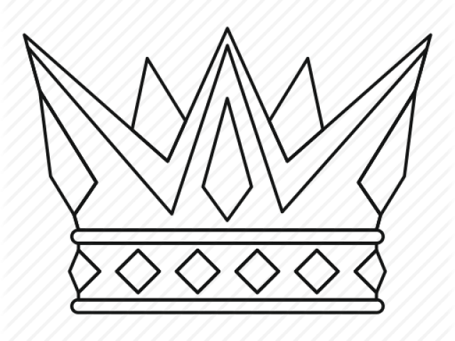 640x480 Crown Outline - Crown Outline Drawing