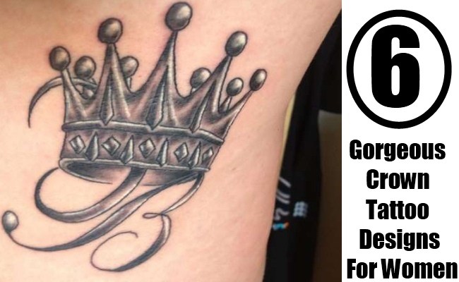 650x400 Gorgeous Crown Tattoo Designs For Women - Crown Tattoo Drawing