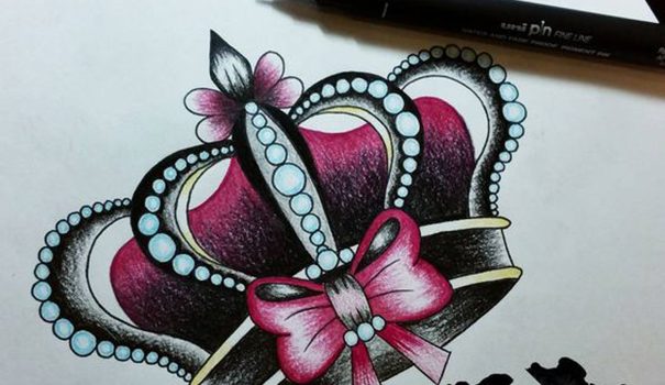 605x350 Unique Crown Tattoo Designs Meaning Best Tattoos Designs - Crown Tattoo Drawing