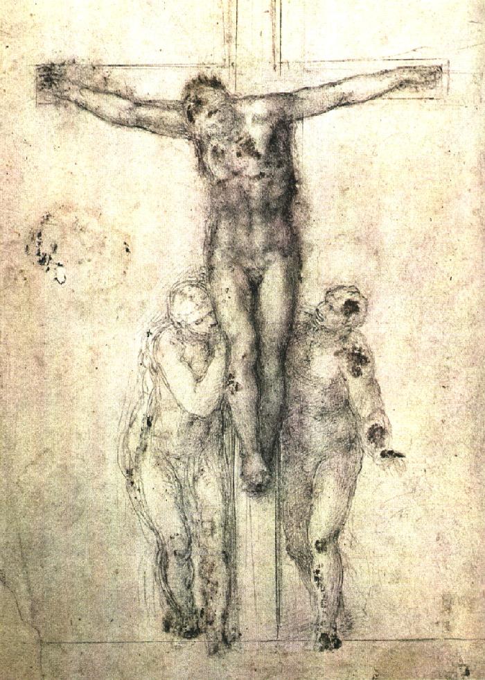 700x980 crucifix drawing eur michelangelo buonarroti artists art - Crucifix Drawing