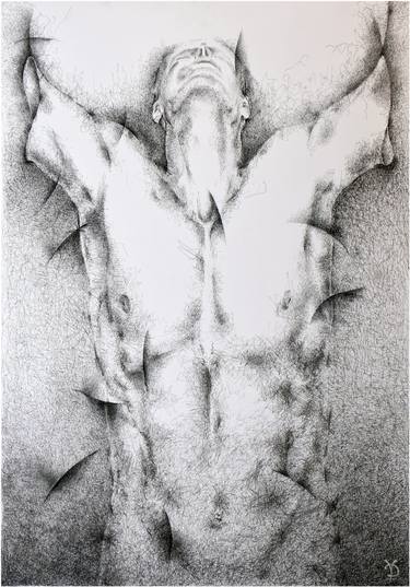 375x537 crucifix drawing - Crucifix Drawing