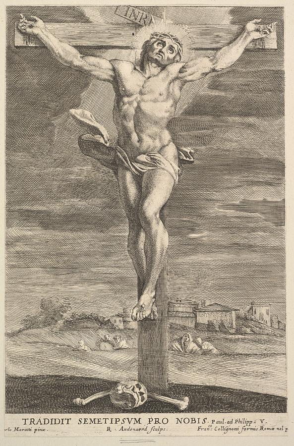 593x900 Crucifixion Drawing - Crucifixion Drawing