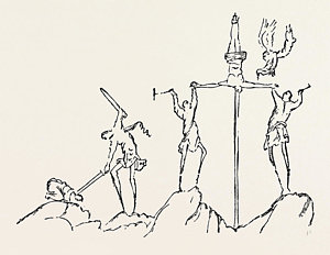 300x232 Drawing Of The Crucifixion Drawing - Crucifixion Drawing