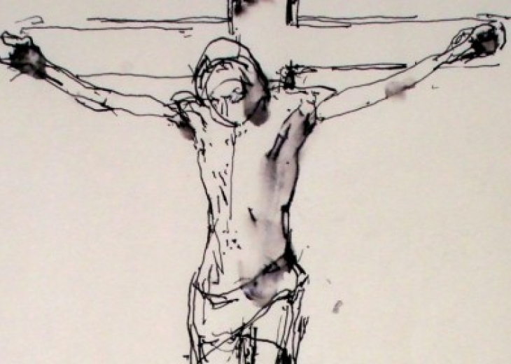 730x520 Resistance Is Fertile - Crucifixion Drawing