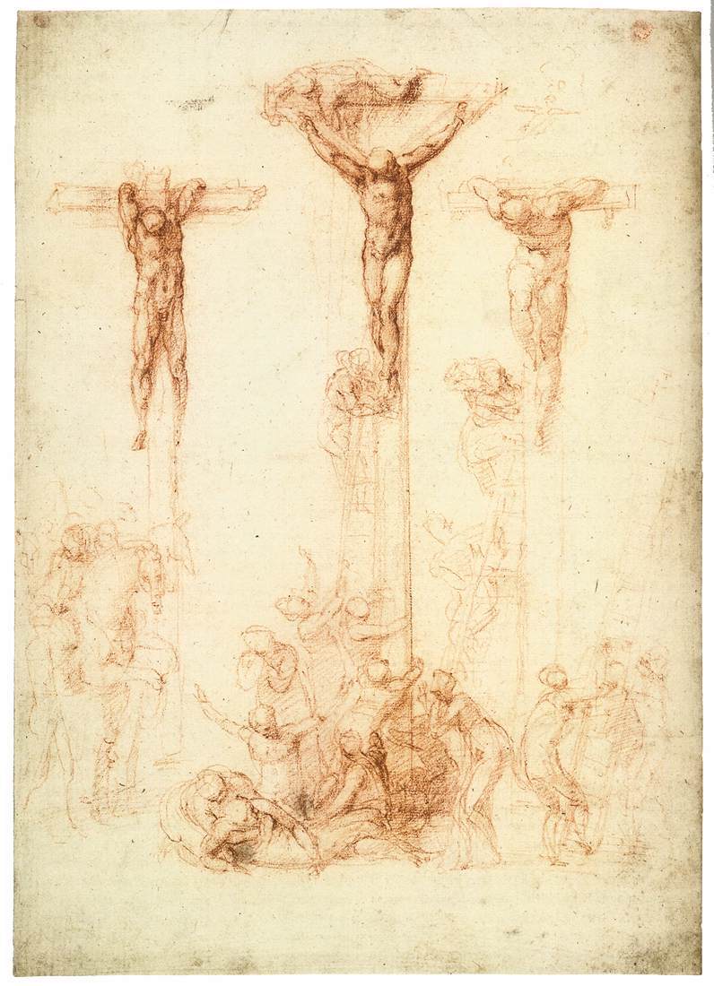 796x1100 The Crucifixion Of Christ And The Two Thieves Art For Proper - Crucifixion Drawing