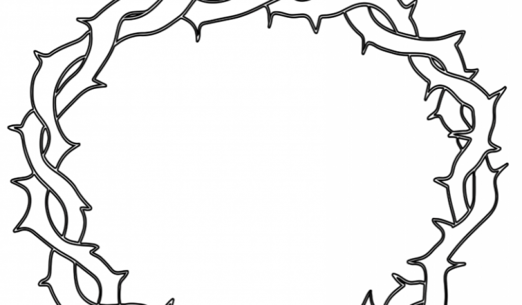 1024x600 coloring pictures of jesus crucifixion with the best free - Crucifixion Of Jesus Drawing