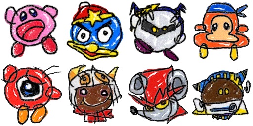 512x256 crude drawings from kirby planet robobot kirby know your meme - Crude Drawing