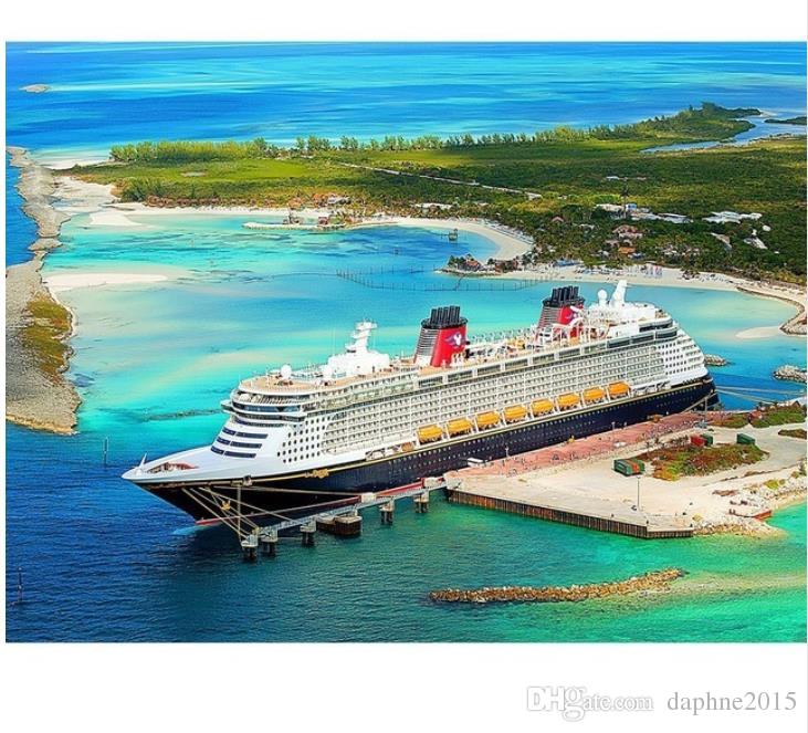 731x663 cruise ship diamond painting kit full drill wall art scenery - Cruise Drawing