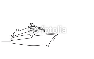 400x250 continuous line drawing of cruise ship buy photos ap images - Cruise Drawing