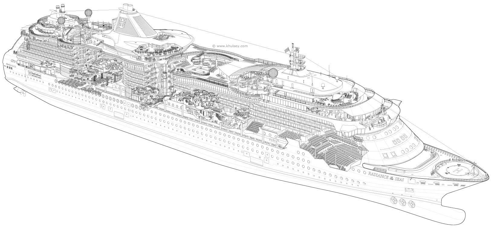 Cruise Ship Drawing at Explore collection of