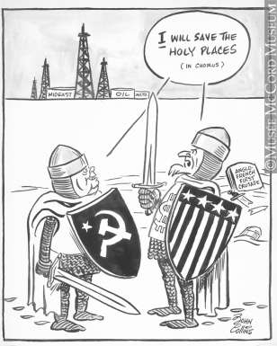 308x385 The Crusaders Drawing, Cartoon John Collins - Crusaders Drawing