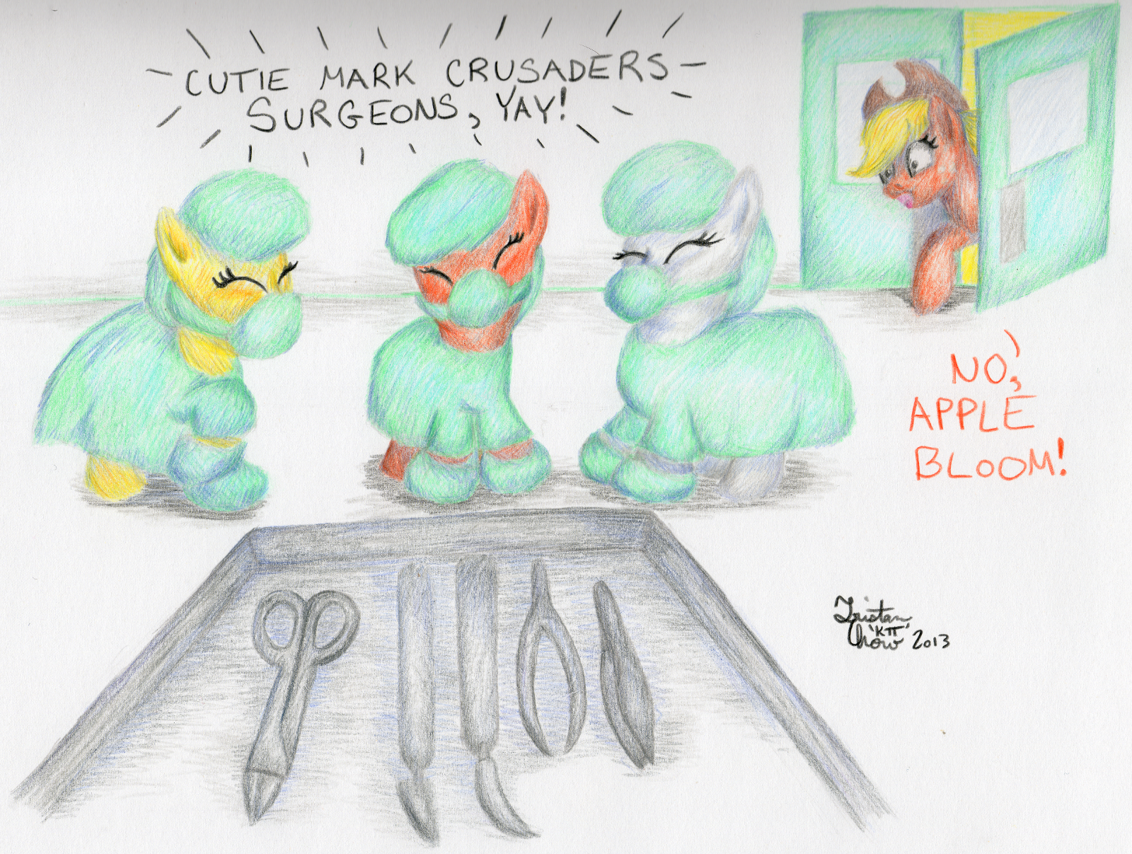 1600x1207 Mlp Fim Cutie Mark Crusaders Surgeons, Yay! No Contest - Crusaders Drawing