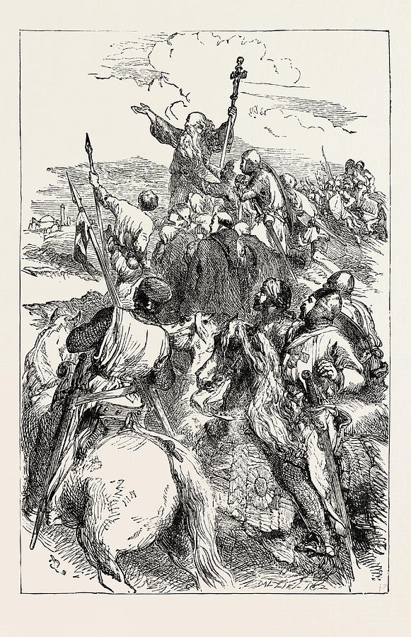 581x900 the crusaders first sight of jerusalem drawing - Crusaders Drawing