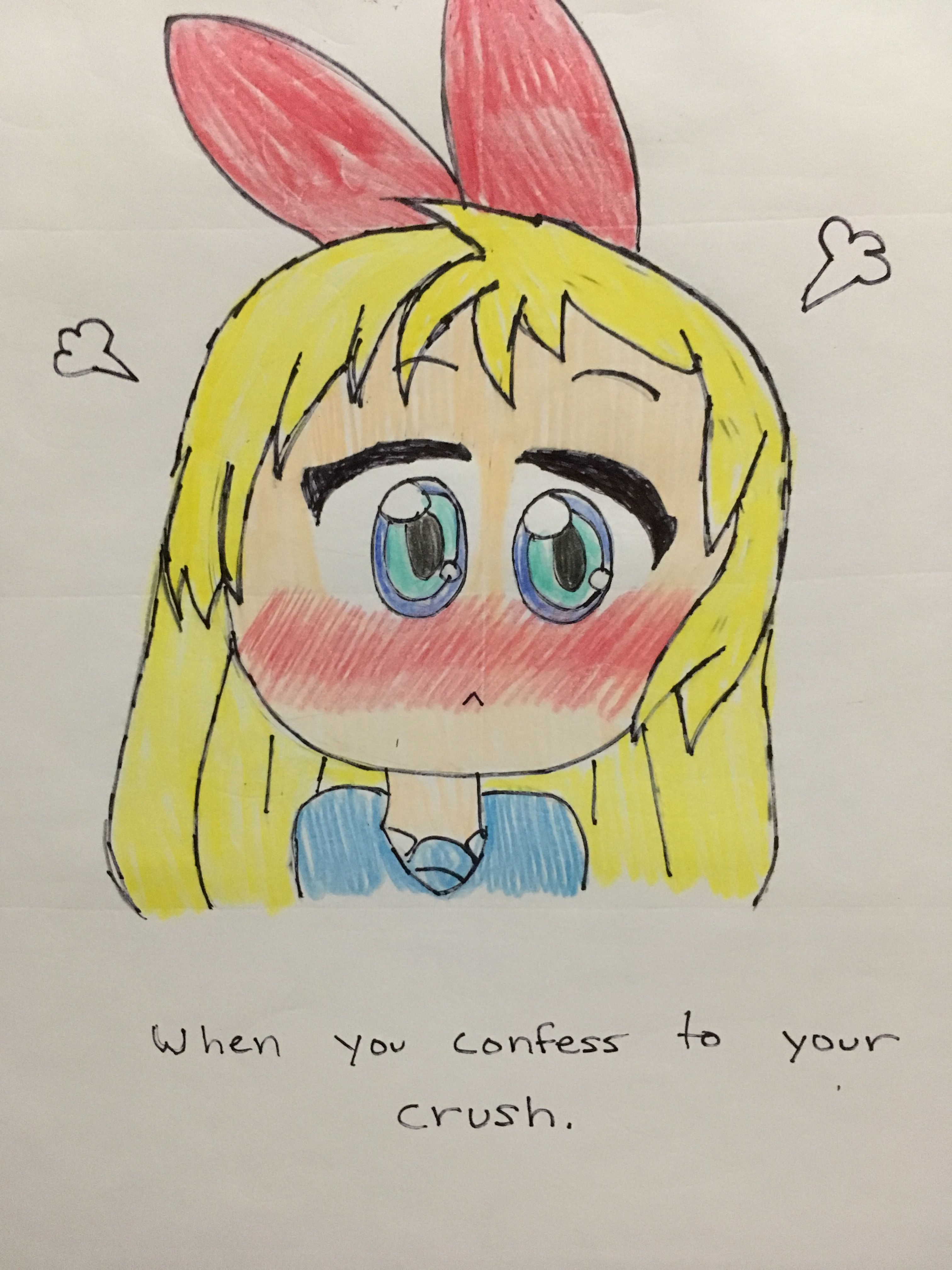 3024x4032 when you confess your crush my drawings sketches, drawings, my - Crush Drawings